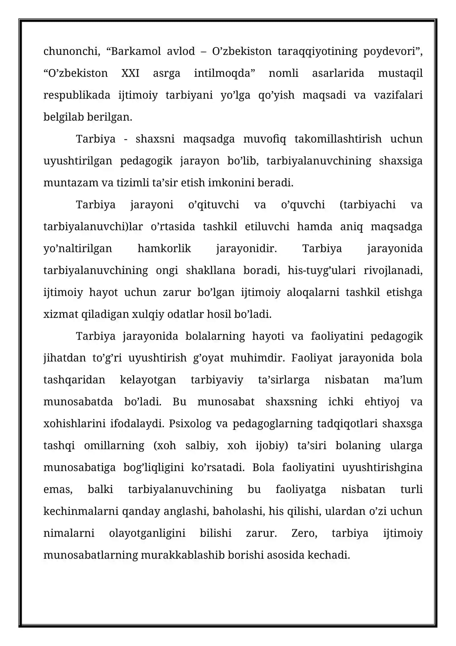 Tarbiya fanini o'qitishning ilmiy, diniy, badiiy va falsafiy asoslari 3