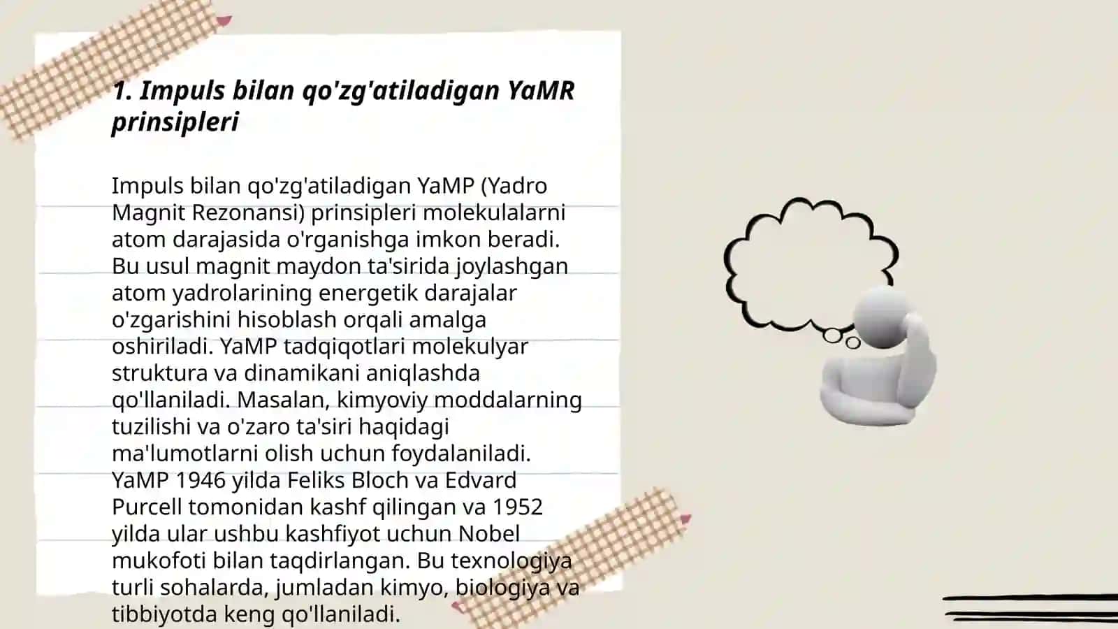 Impuls bilan qo'zg'atiladigan YaMР spektroskopiyasi 3