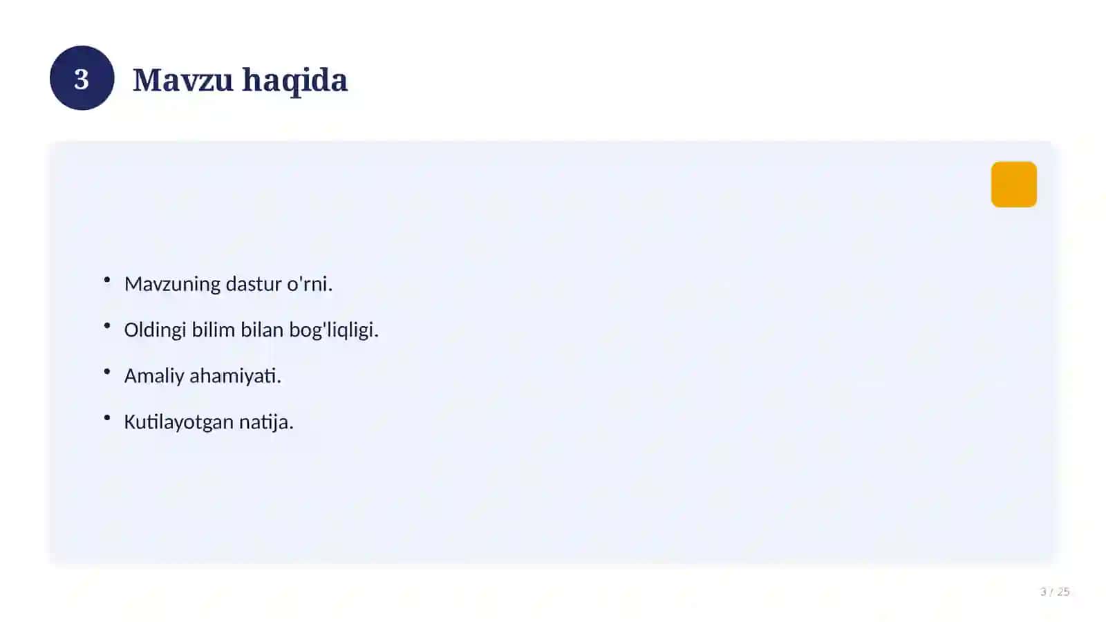 Tarbiya fanidan 9-sinf: didaktik tarqatma materiallar 3