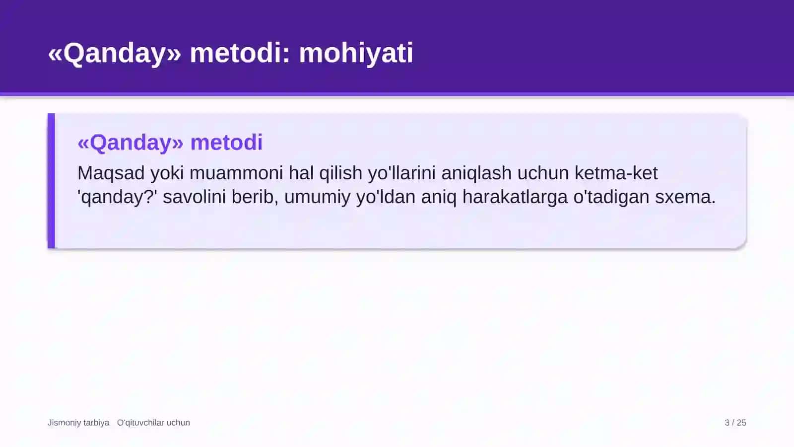 jismoniy tarbiya darslarida qanday metodidan foydalanish 9503 3