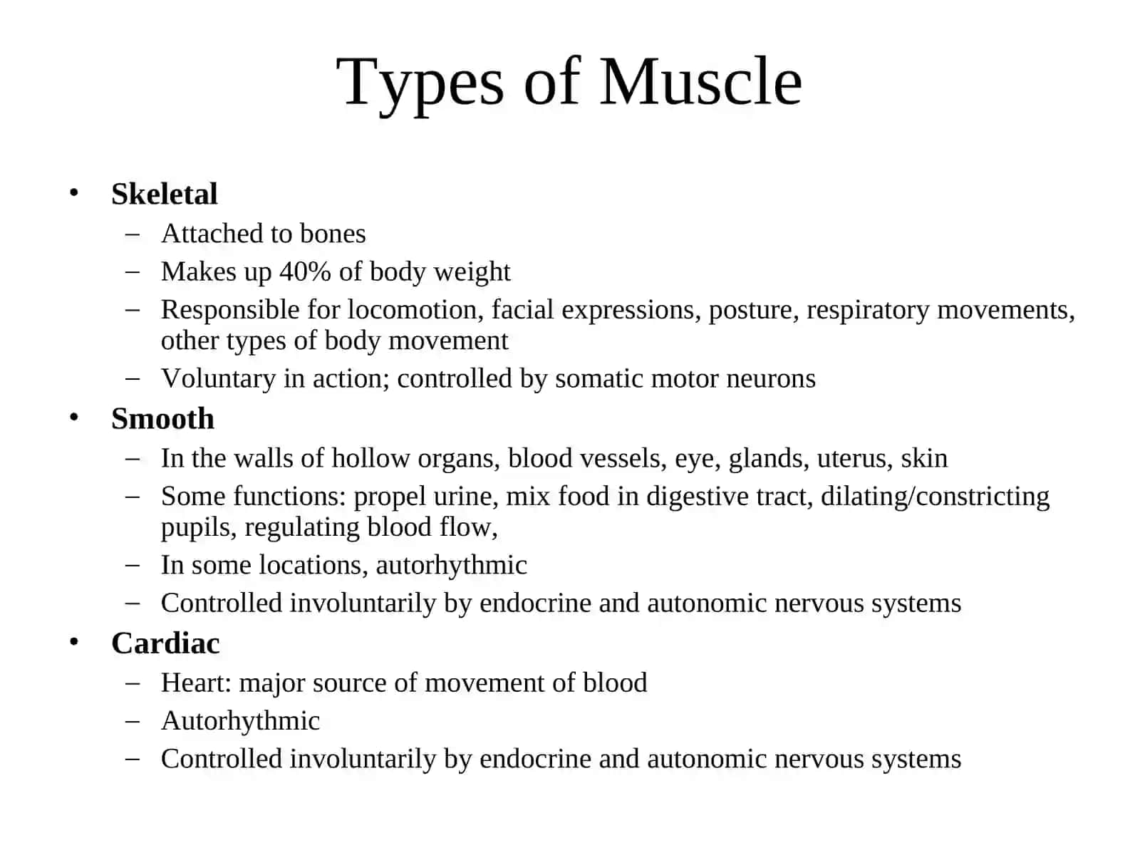 Smooth Muscle Physiology 3