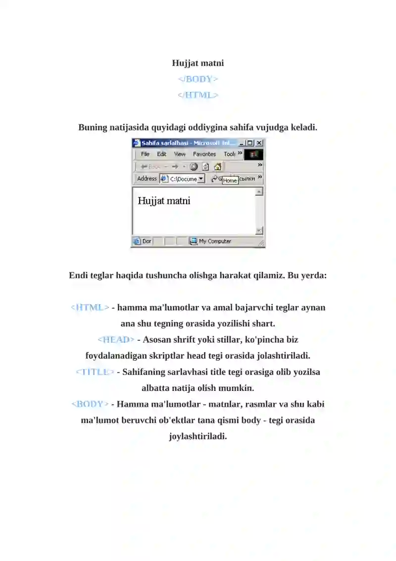 HTML tili 3