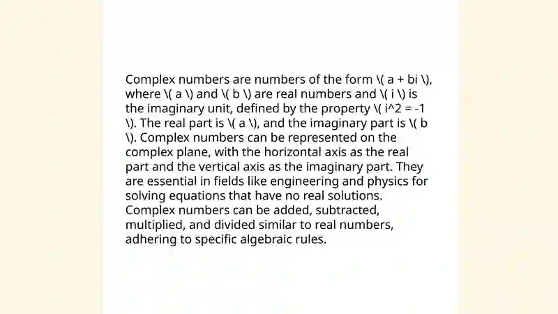 Complex numbers 3