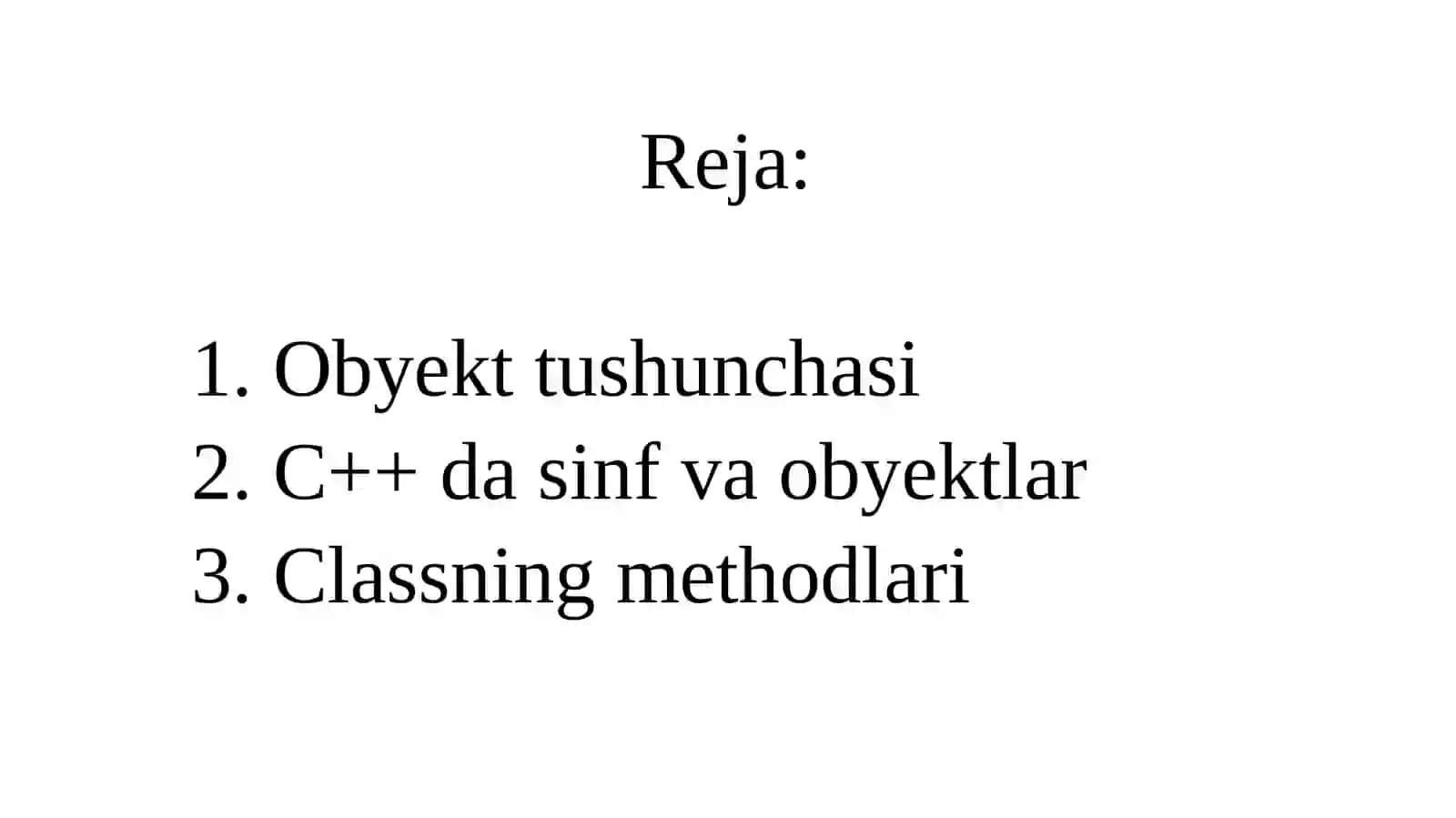 C++ OOP haqida tushuncha 3