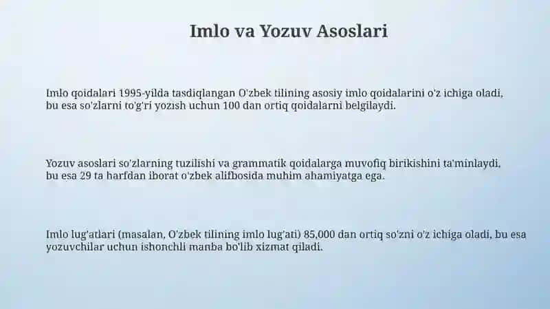 Imlo va Yozuv Asoslari 3
