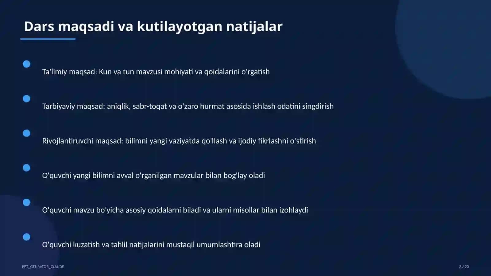 Kun va tun (1-sinf) 3