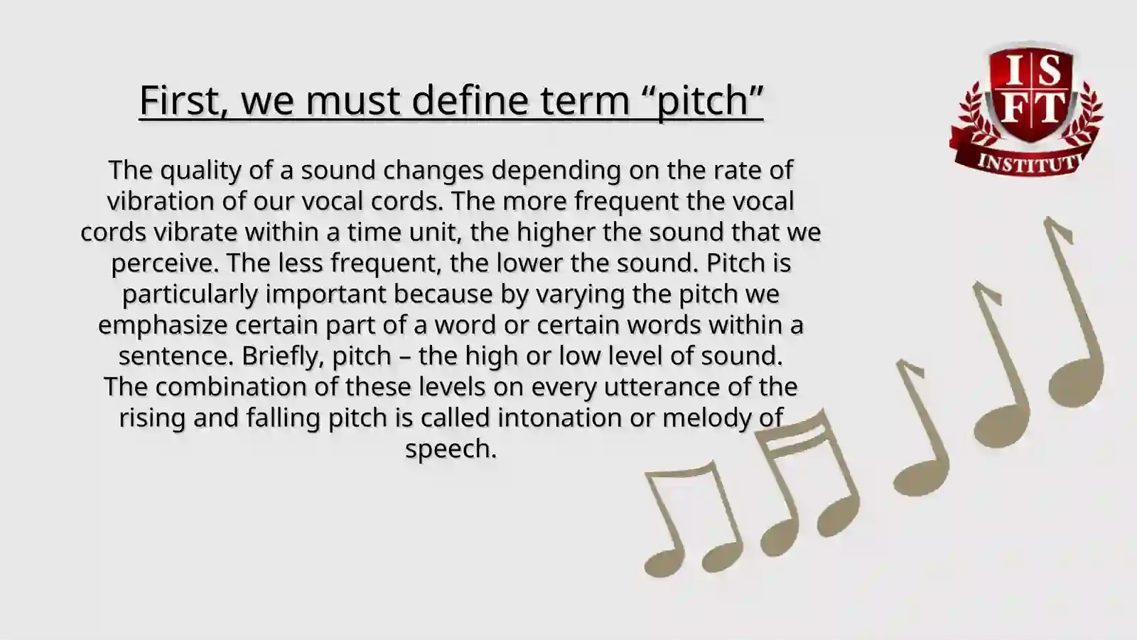 Speech melody 3