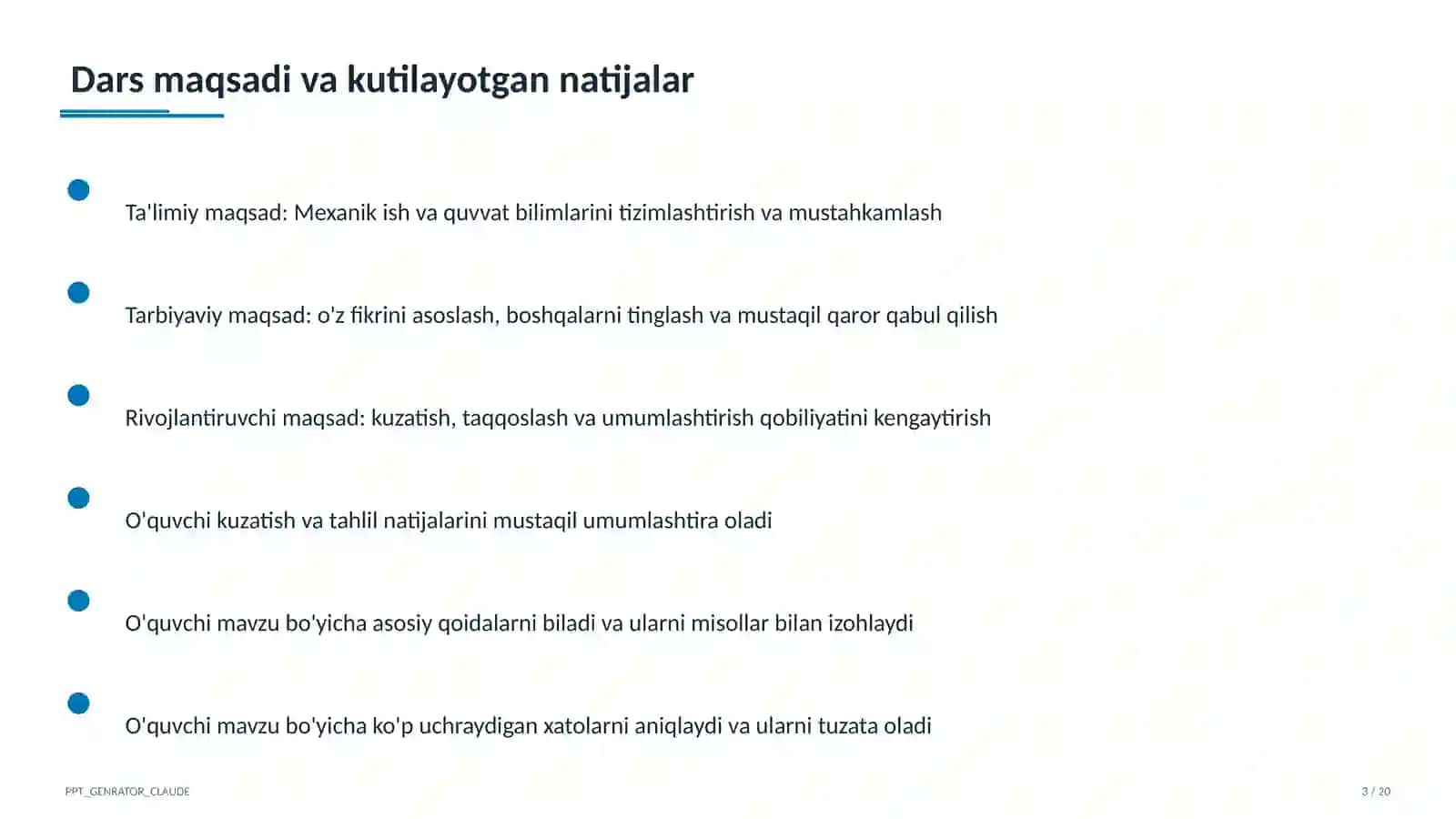 Mexanik ish va quvvat (7-sinf) 3