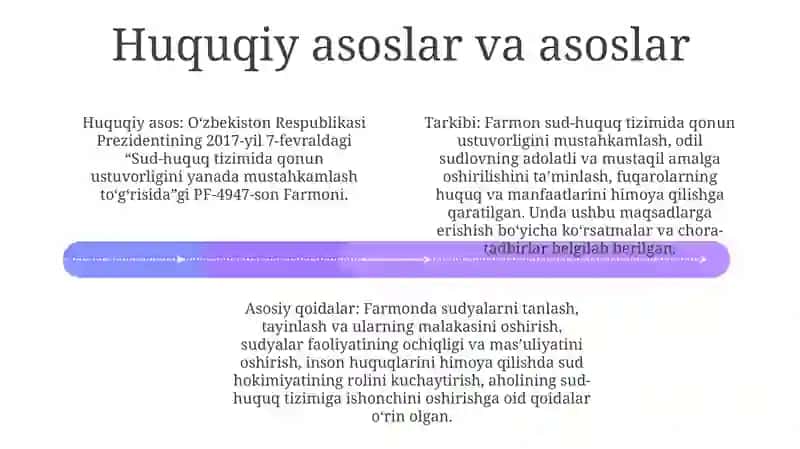 Sud Huquq Tizimida Qonuniylikni Yanada Mustahkamlash 2017-Yil 7-Fevraldagi Pf 4947 Asosida 3