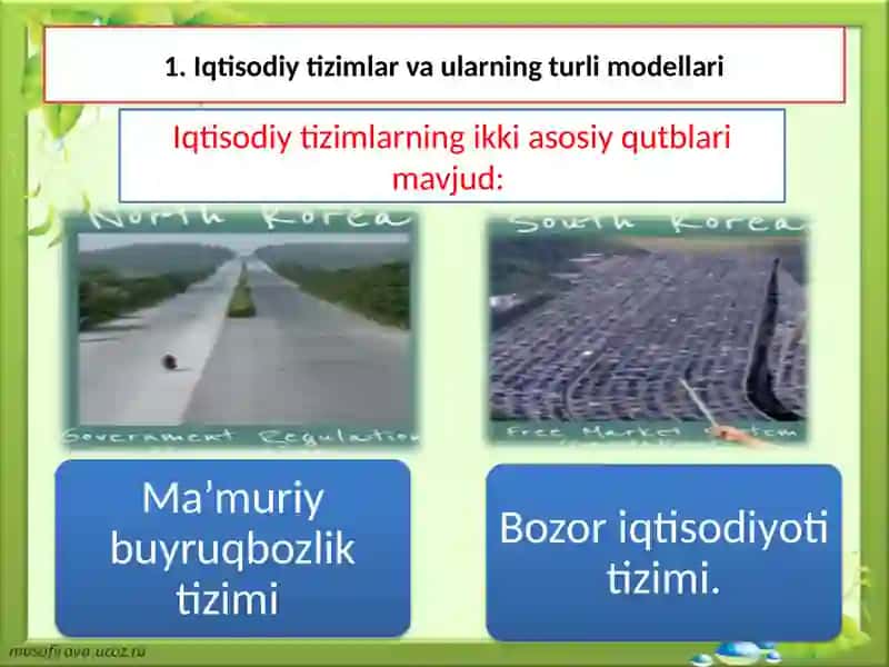 МAVZU. Iqtisodiy tizimlar va doiraviy aylanishlar modeli 3