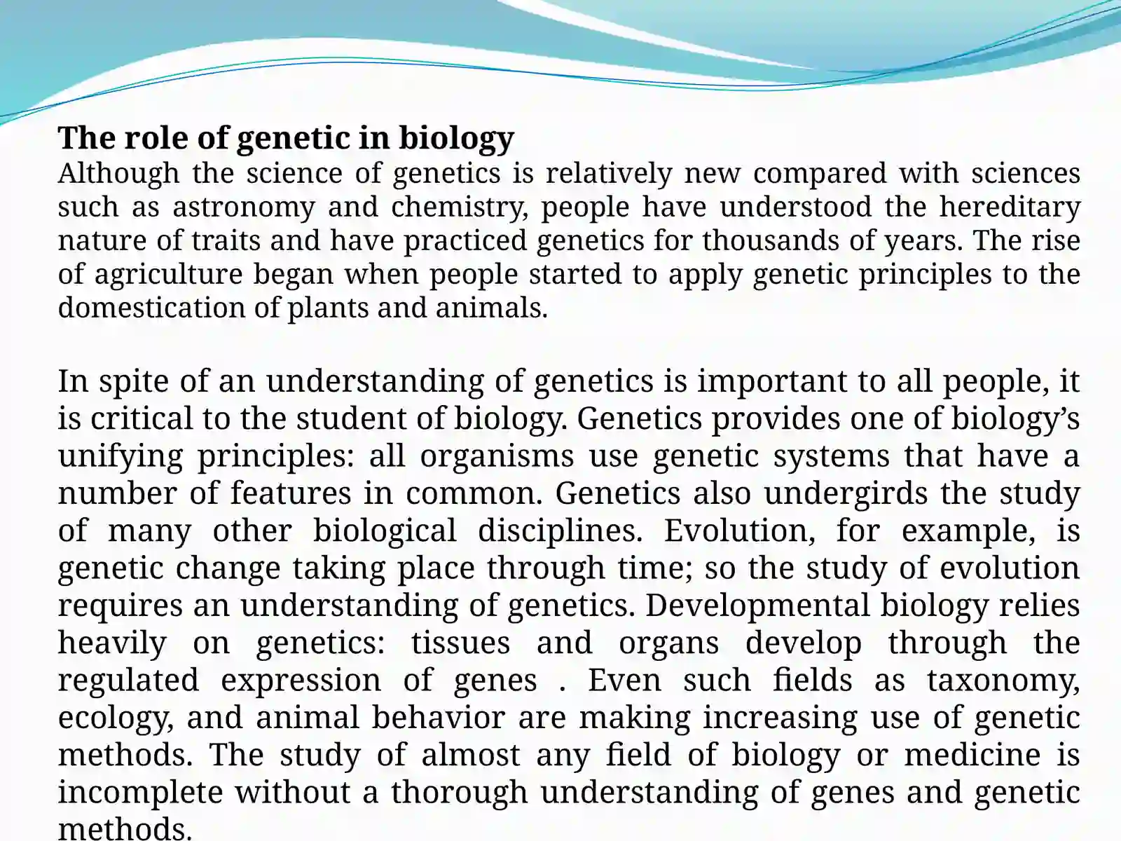 genetic course lecture 3
