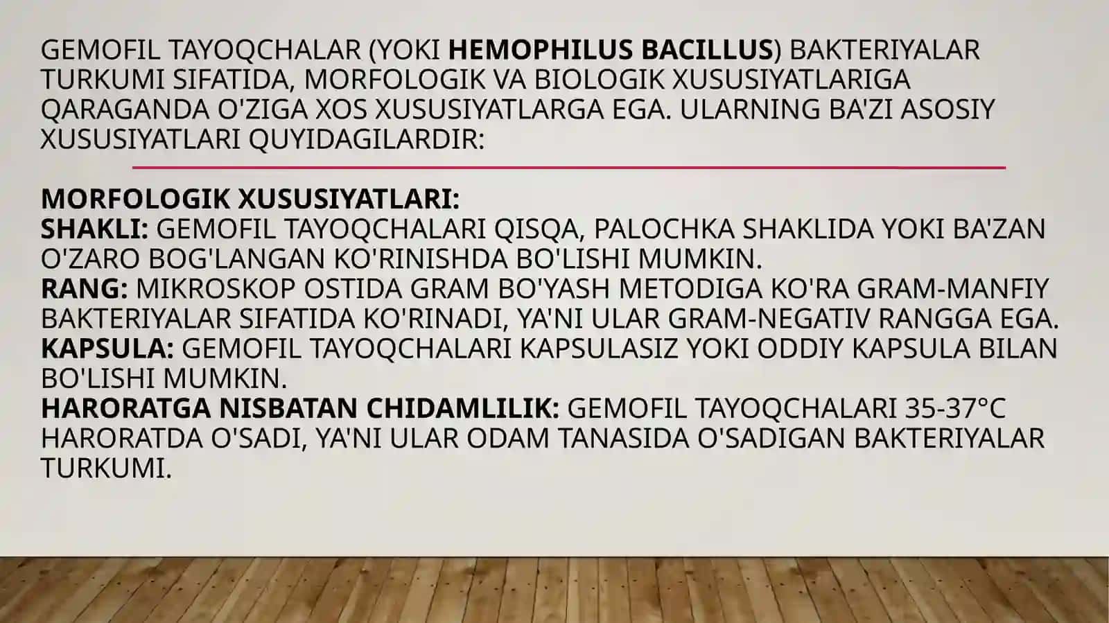 Gemofilbakteriyalar (influyėnsa to'yoğchasi) ūlarni amaliyotdagi ahamiyati, diagnostikasi 3