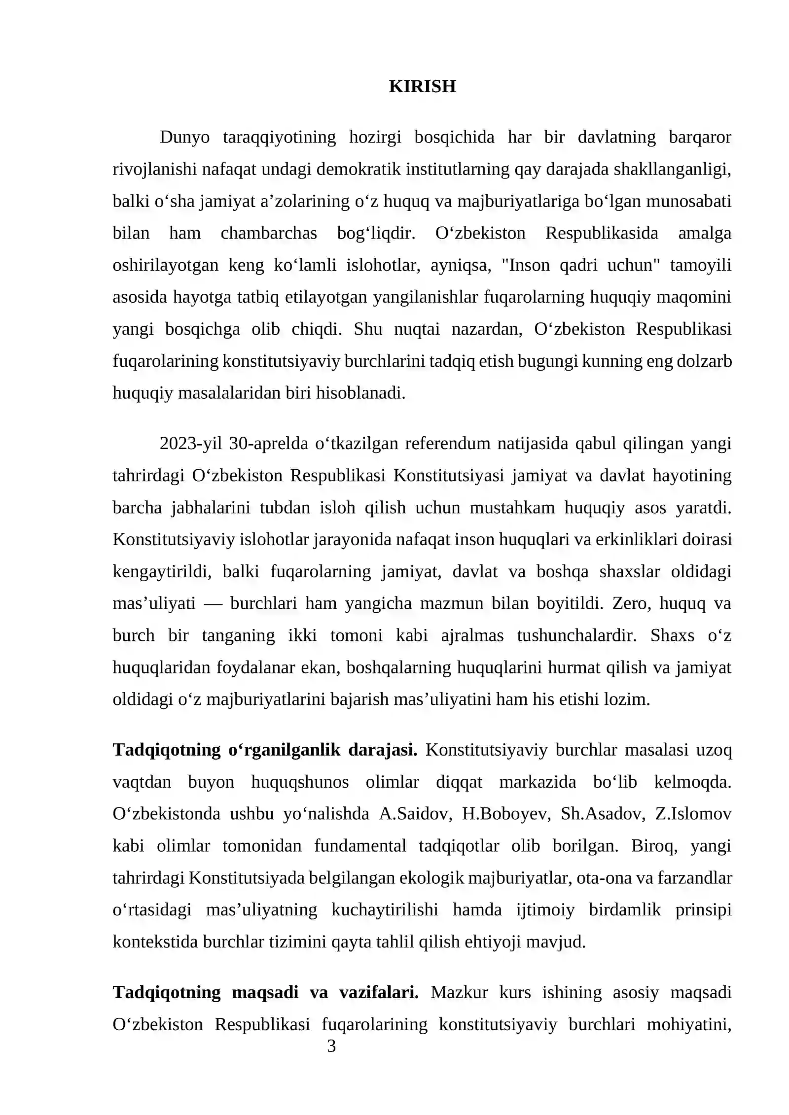 Konstitutsiyaviy huquq fanidan kurs ishi 3