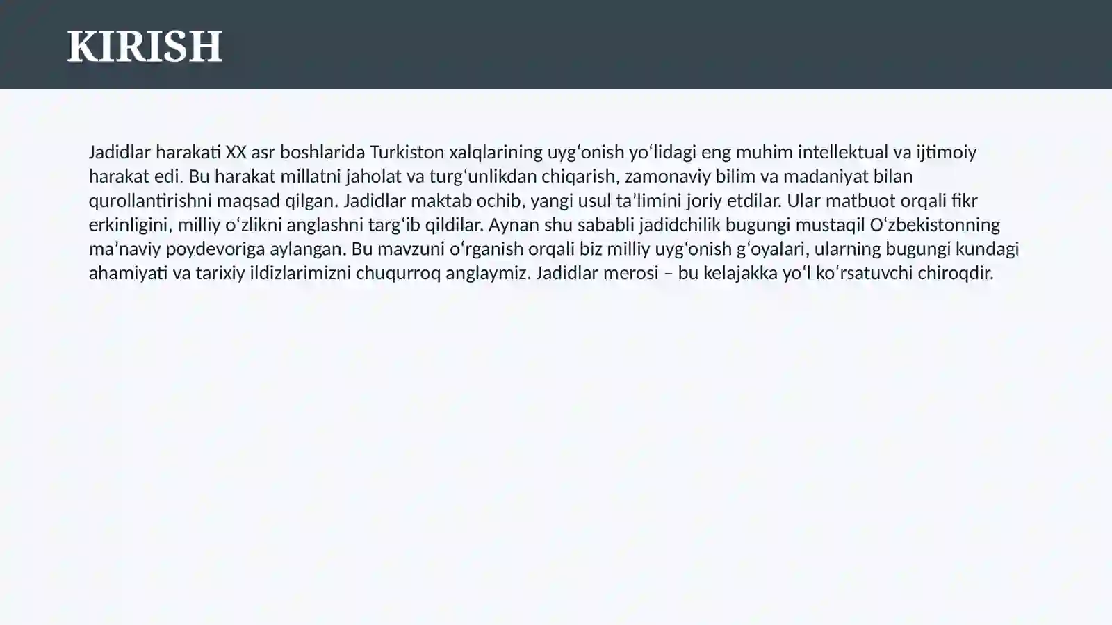 JADIDLAR HARAKATI 3