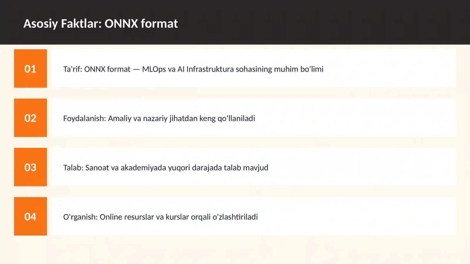 ONNX format 3