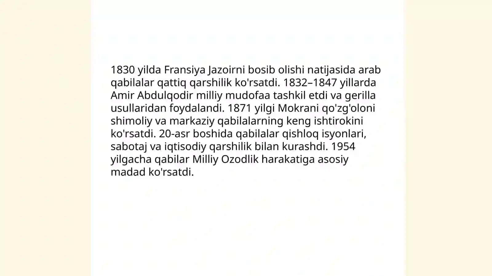 Arab qabilalarning milliy - ozodlik kurashi 3