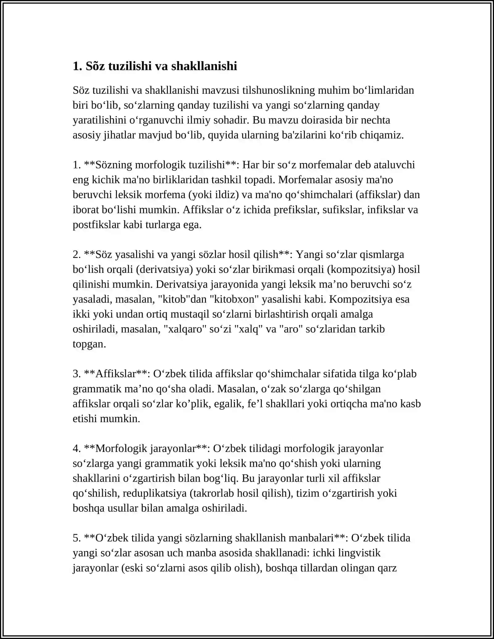 SÕZ TURKUMLARINI ÕRGANISHGA OID ADABIYOTLAR RÕYXATINI TUZISH 3