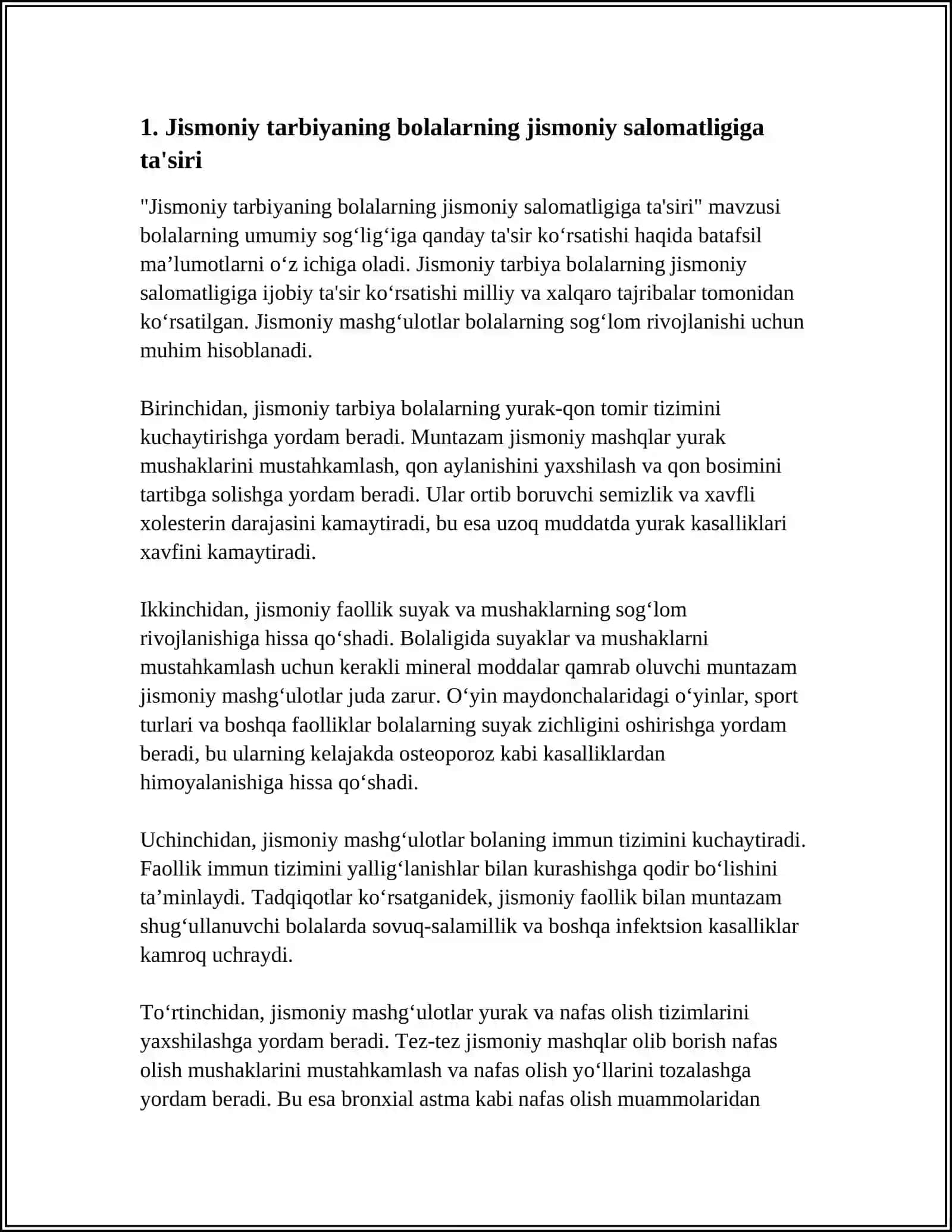 Jismoniy tarbiyaning jismoniy va ruhiy rivojlanishiga tasiri haqida 3