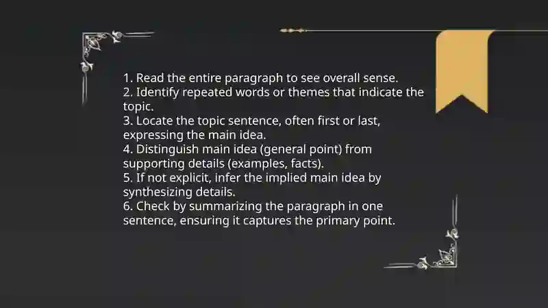 Reading to understand the main points 3