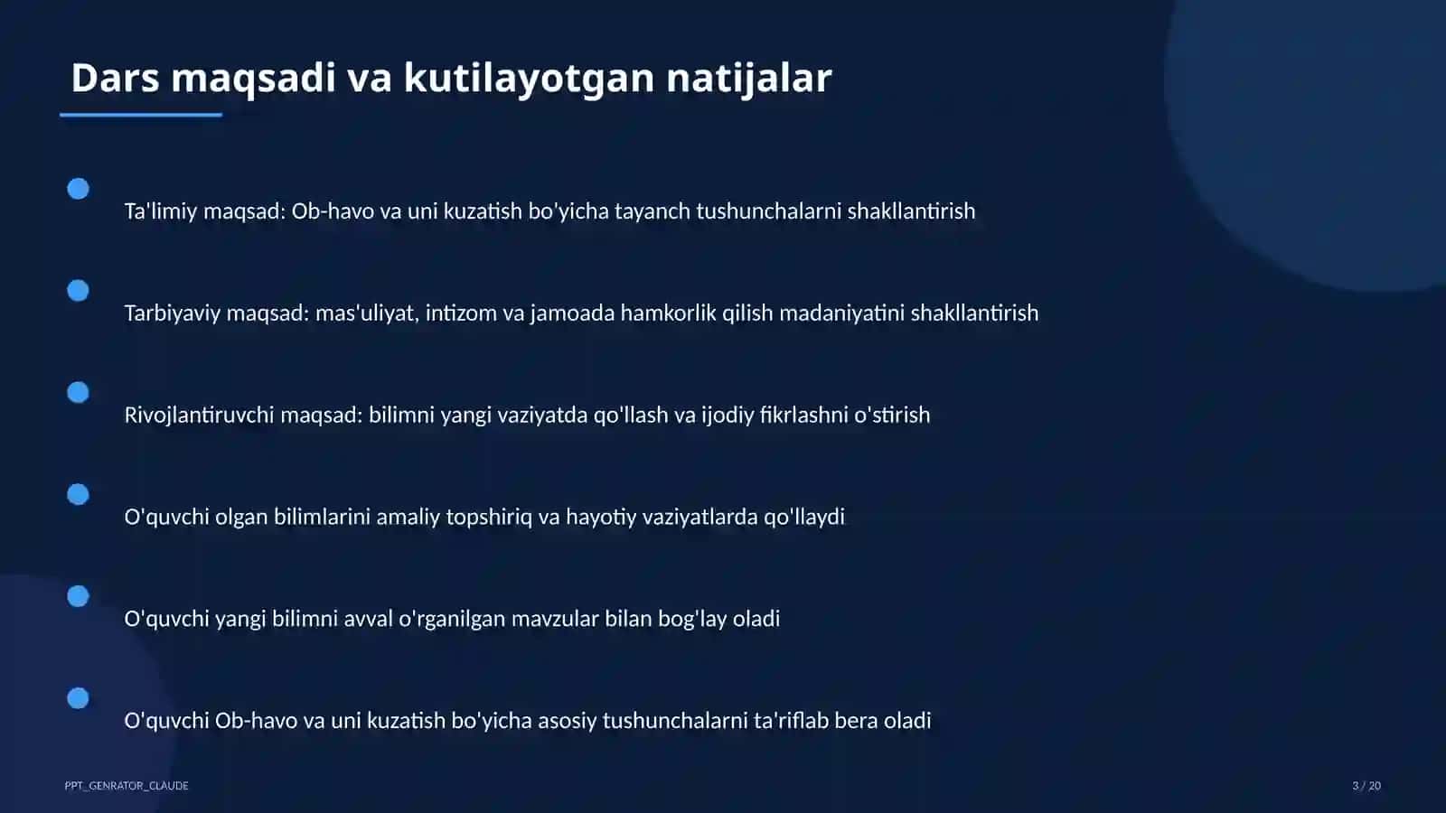 Ob-havo va uni kuzatish (2-sinf) 1