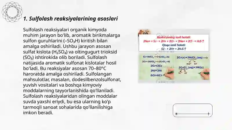 Sulfolash reaksiyalari 3