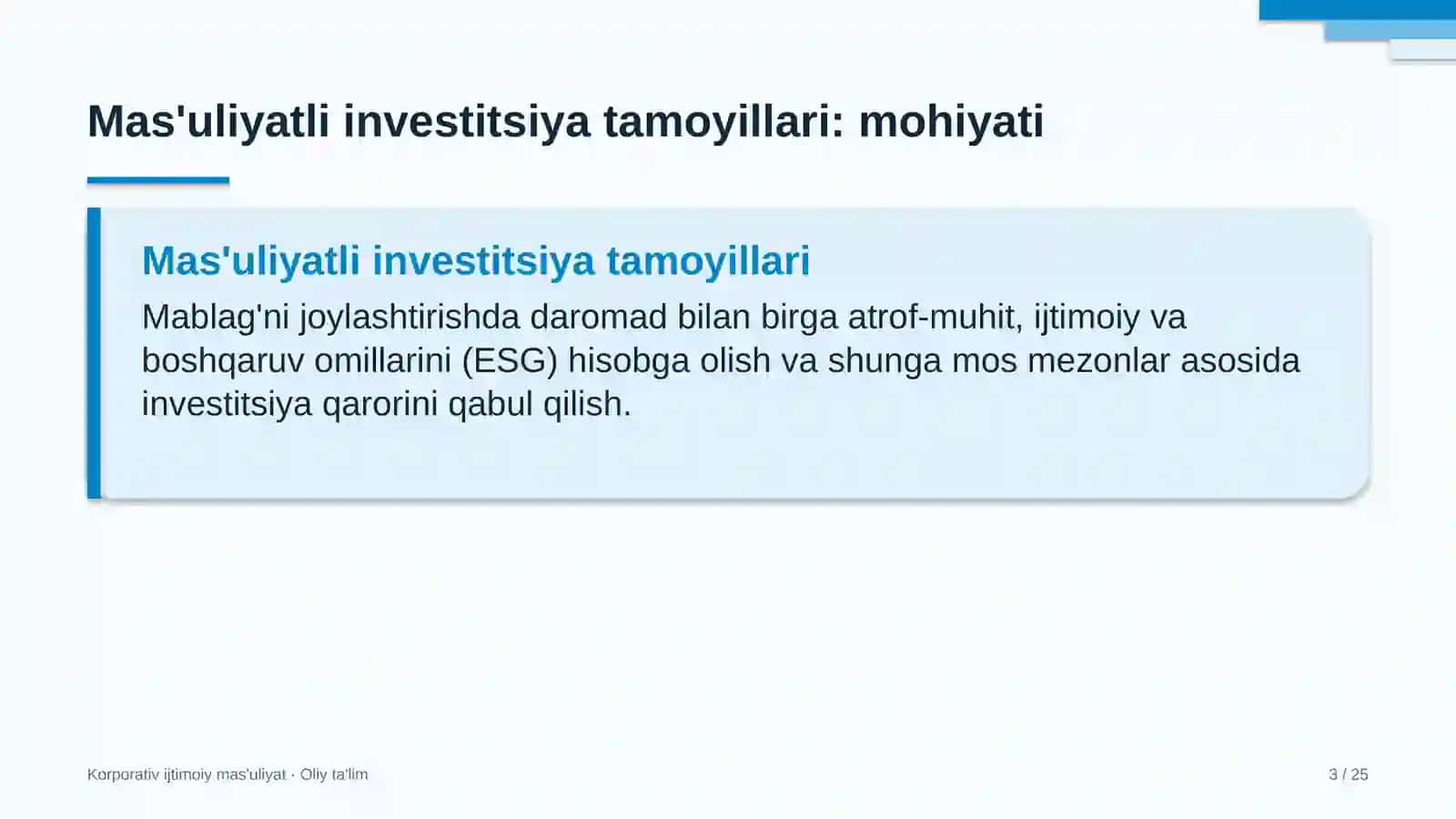 gazeta tahririyatlarida mas'uliyatli investitsiya tamoyillarini qo'llash 1025 3