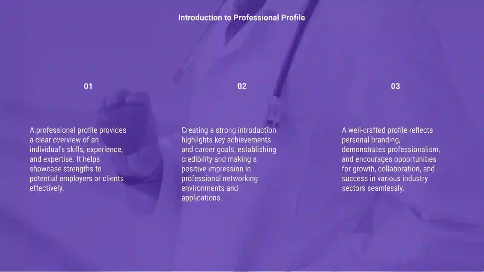 Professional Profile 3