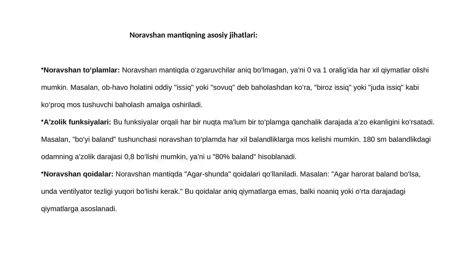 Noaniq mantiq modellari, Bayes teoremasi 3