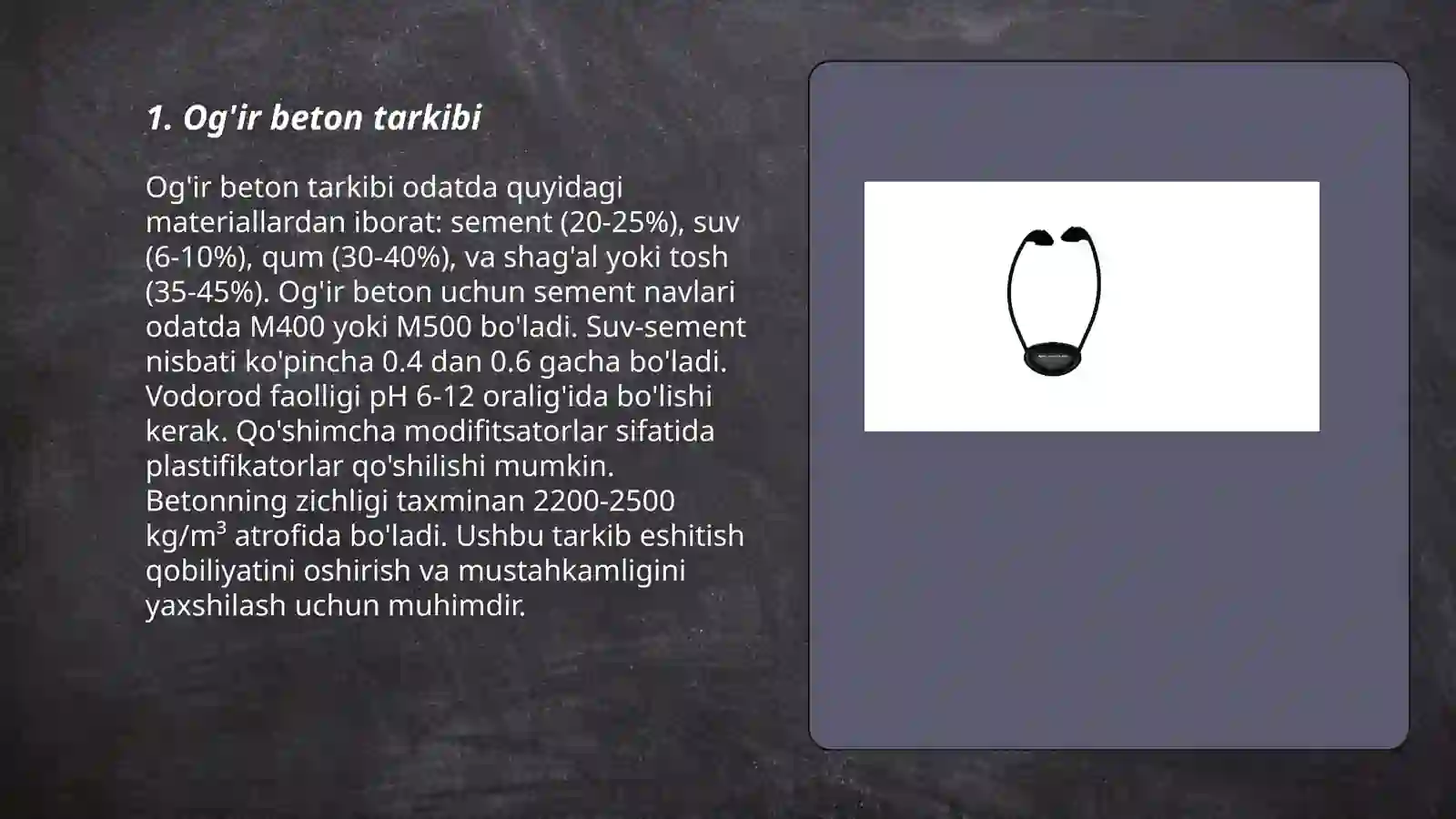 Og'ir beton tarkibi 3