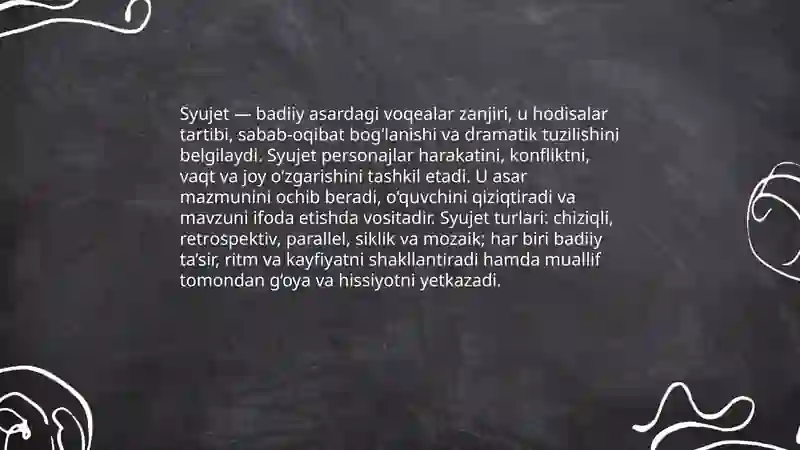 Syujet turlari 3