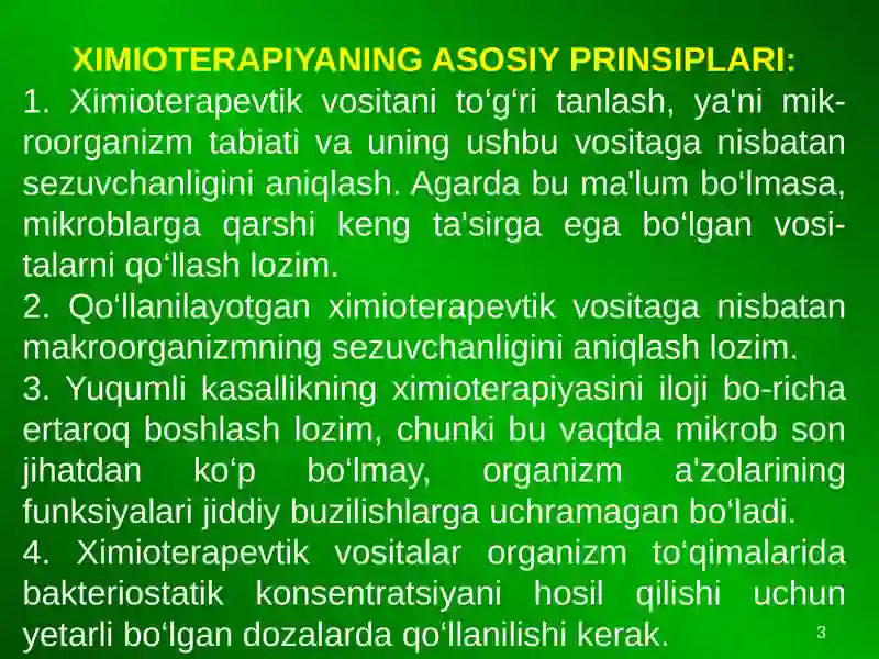 Ximioterapiya va Antibakterial Vositalar 3