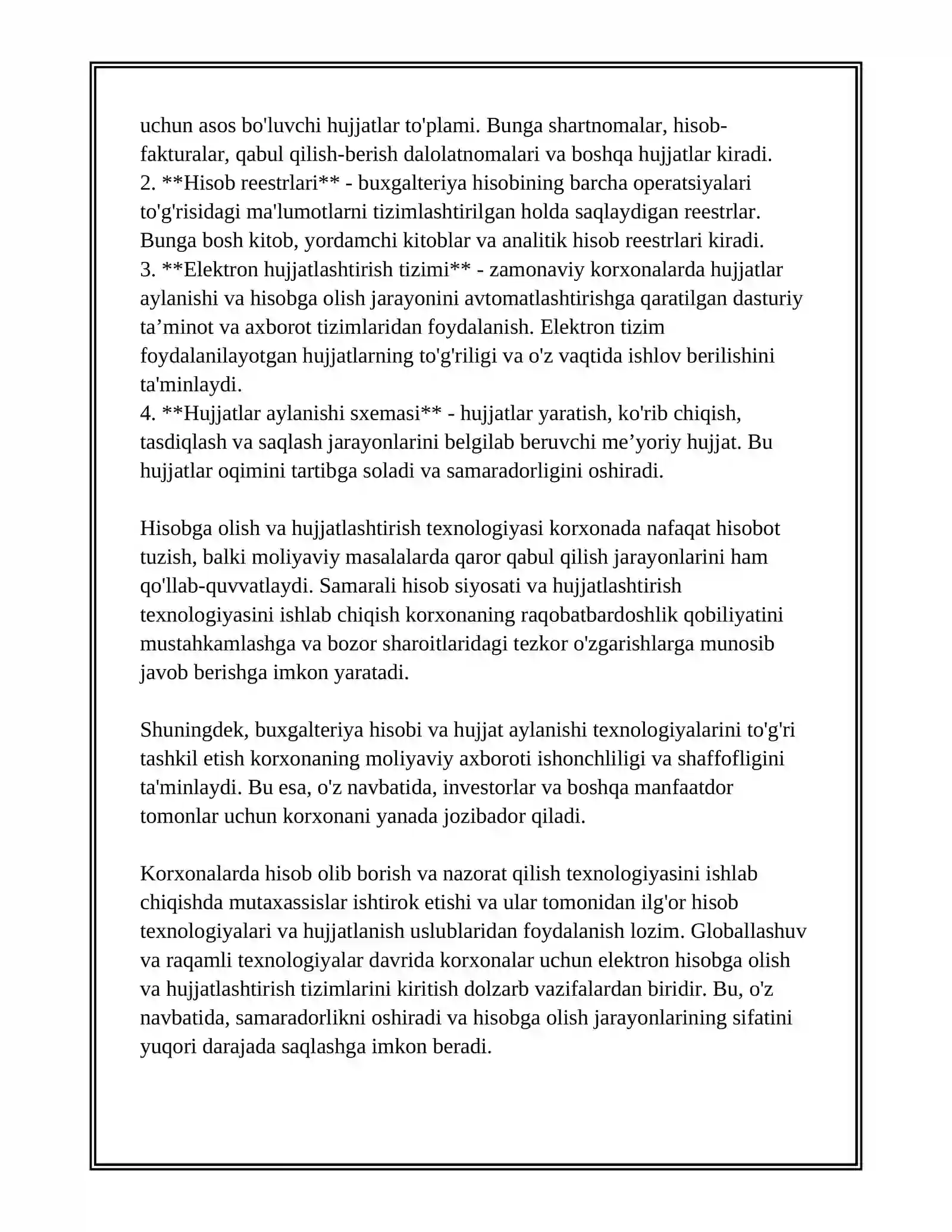 KORXONADA HISOBGA OLISH VA NAZORAT TEXNOLOGIYASI 3