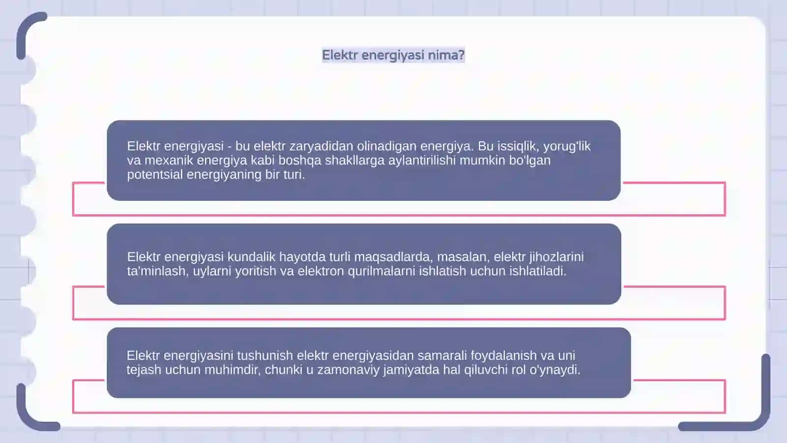 Elektr energiyasiga kirish 3