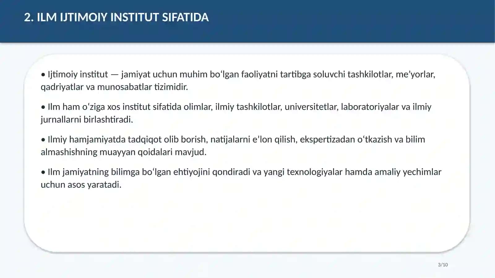 Ilm Tushunchasi 3