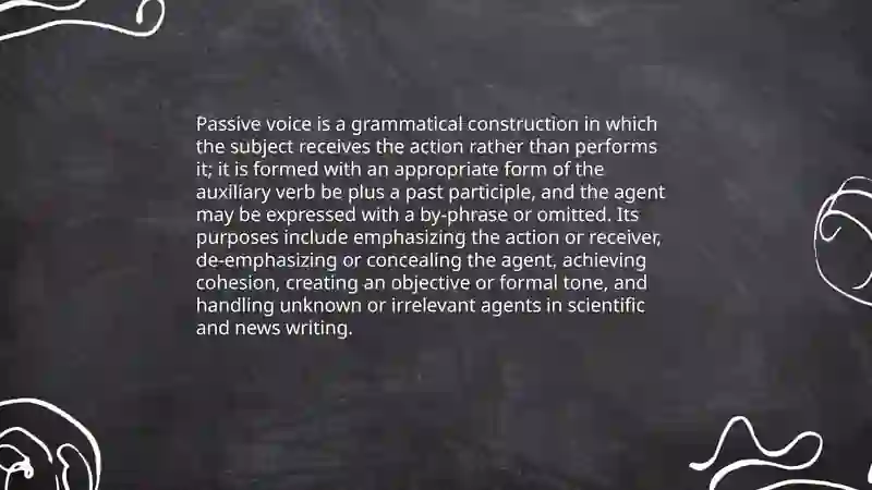 Passive voice 3