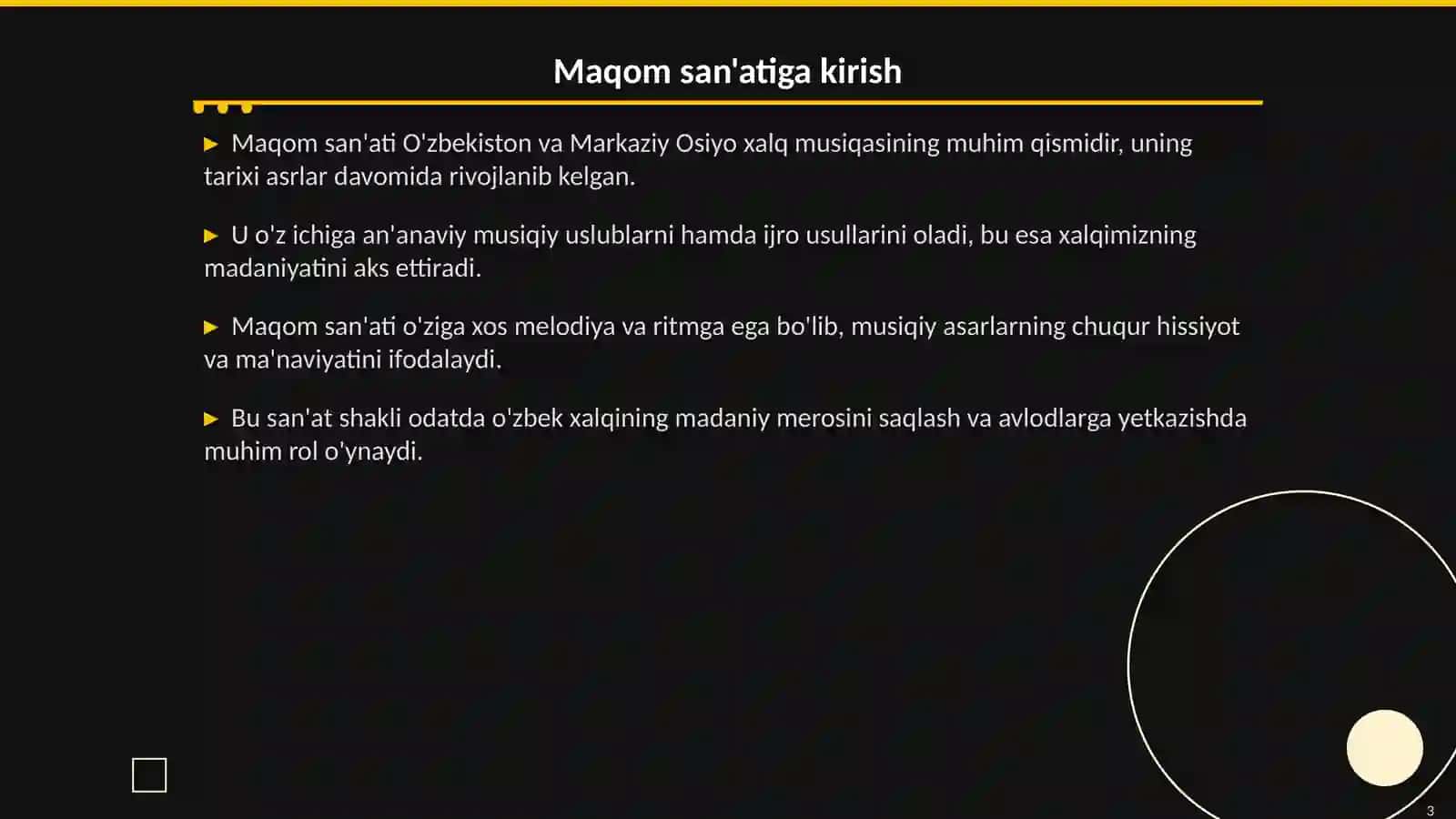 Maqom san'ati: Musiqadagi O'rni va Ahmiyati? 3