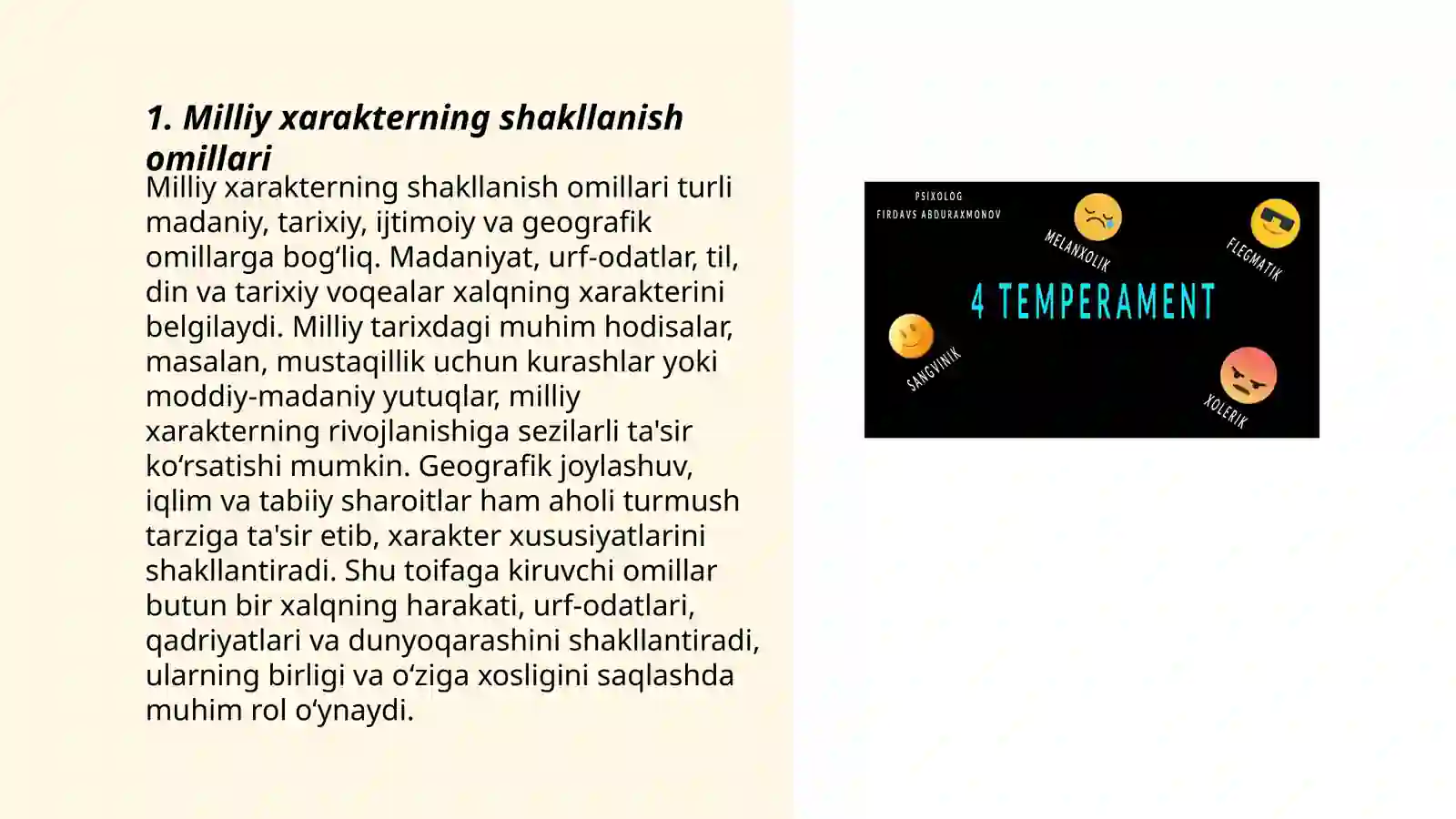 Milliy xarakter va temperament 3