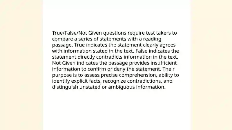 True/False/Not Given questions 3