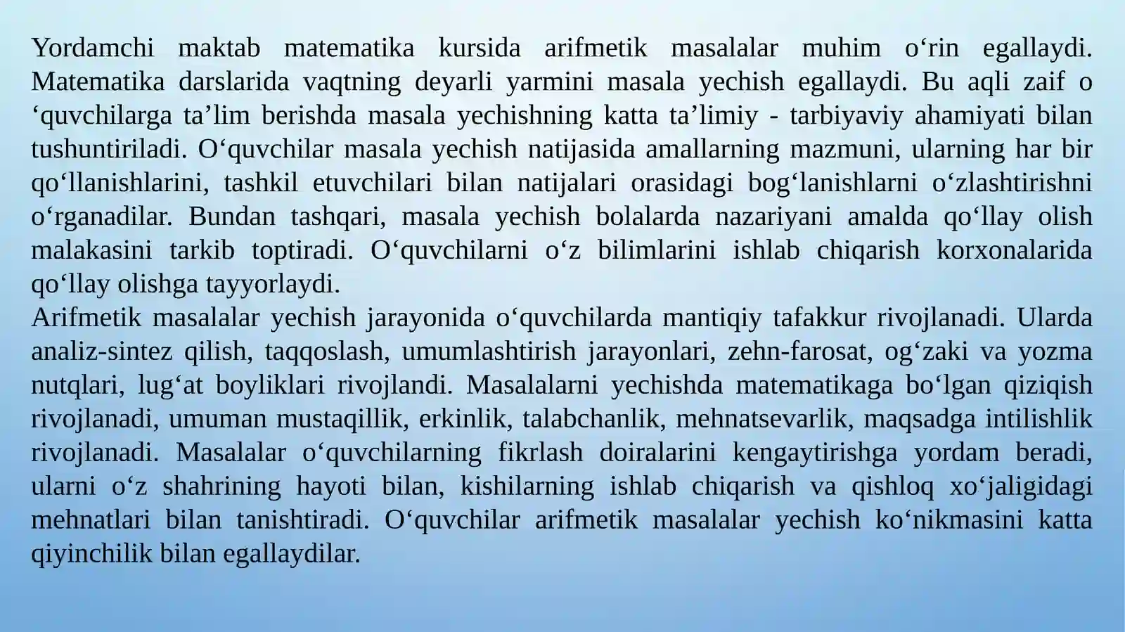 Geometrik materiallarni o'rgatish usullari 3