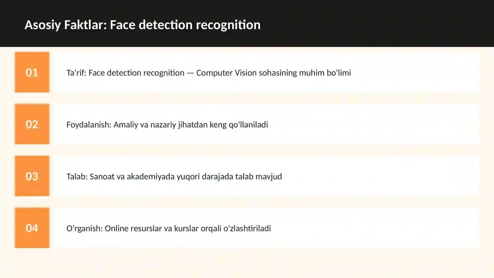 Face detection recognition 3
