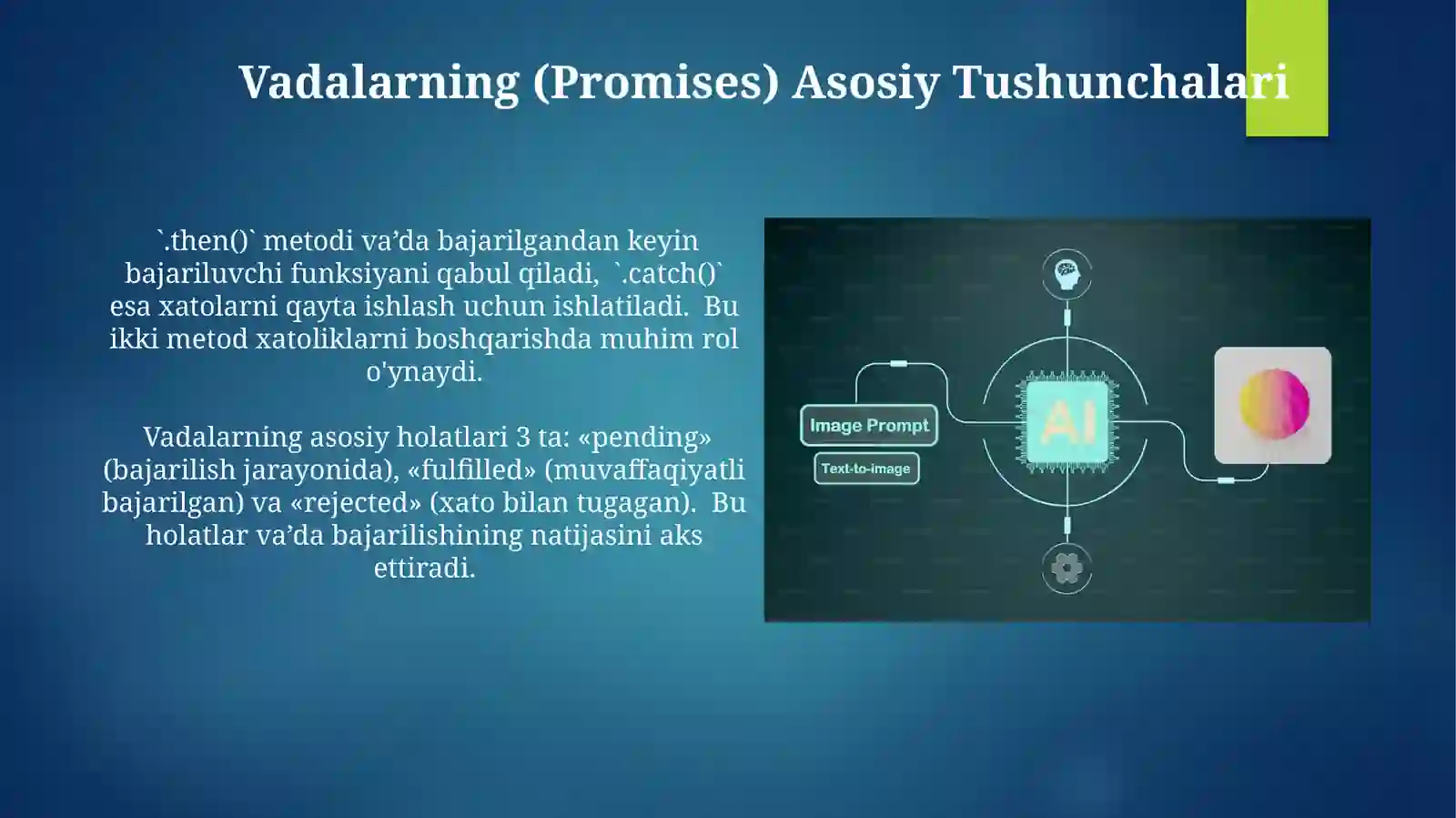 Asinxron dasturlash: Callback, Promise va Async/Await 3