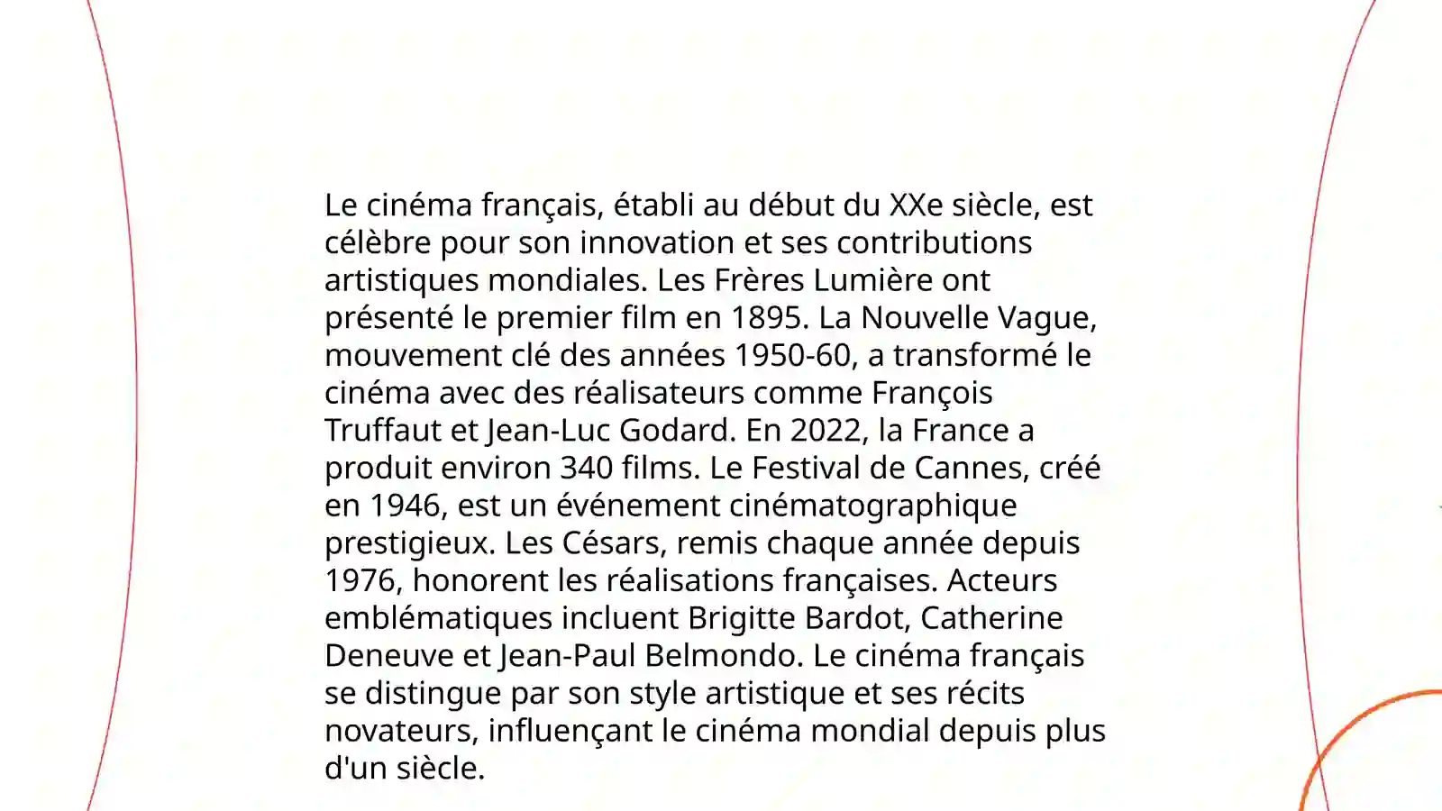 Présentation sur le cinéma français 3