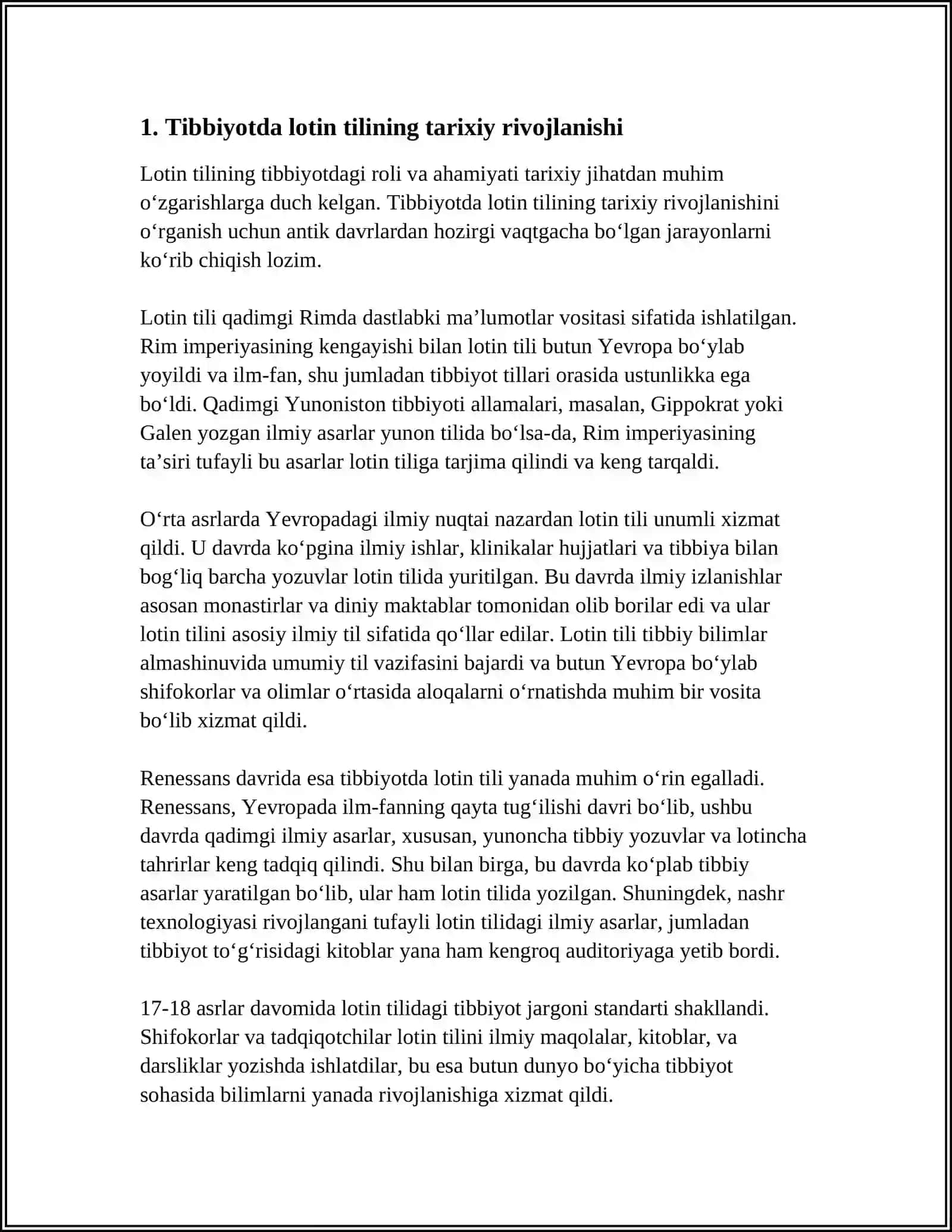 LOTIN TILINING TIBBIYOTDAGI O'RNI VA AHAMIYATI 3