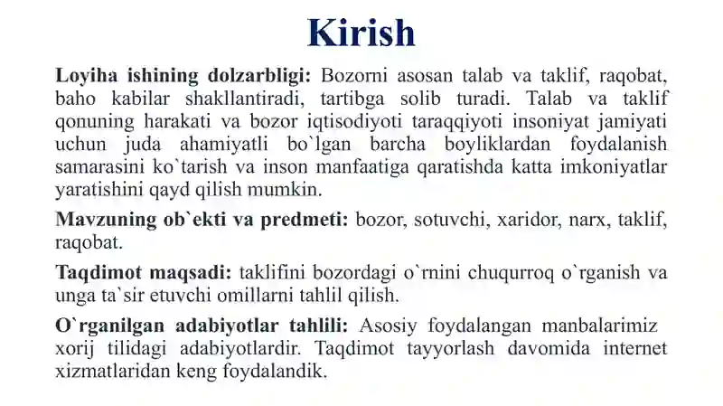 Talab va taklif tahlili asoslari 3
