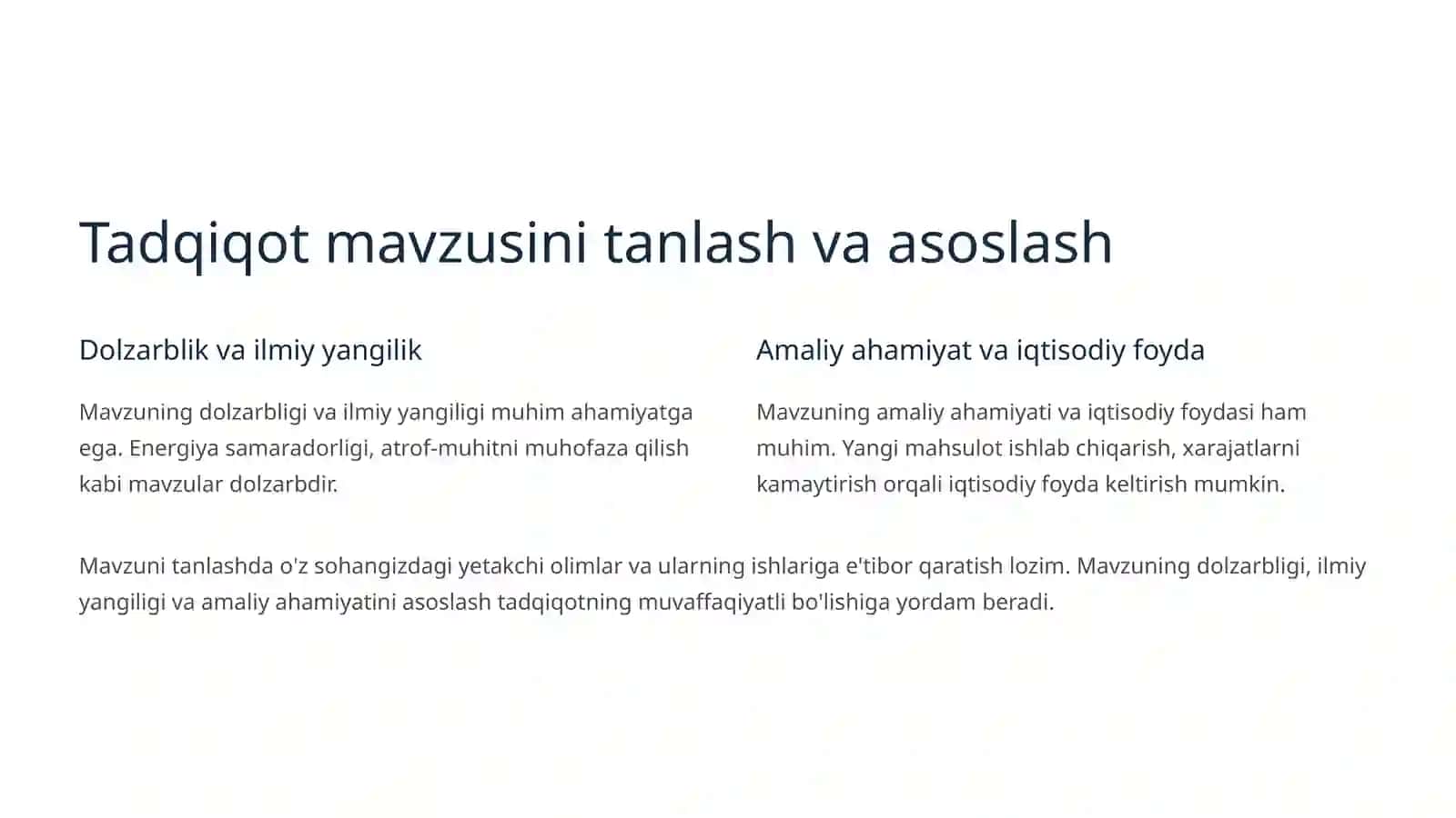 Ilmiy tadqiqotni tashkil etish va olib borish asoslari 3