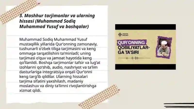 Imom Buxoriy va Imom Termiziyning hadis ilmiga qoʻshgan hissalarini qiyosiy tahlili 3