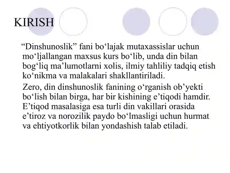 DINSHUNOSLIK FANINING PREDMETI VA FUNKSIYALARI 3