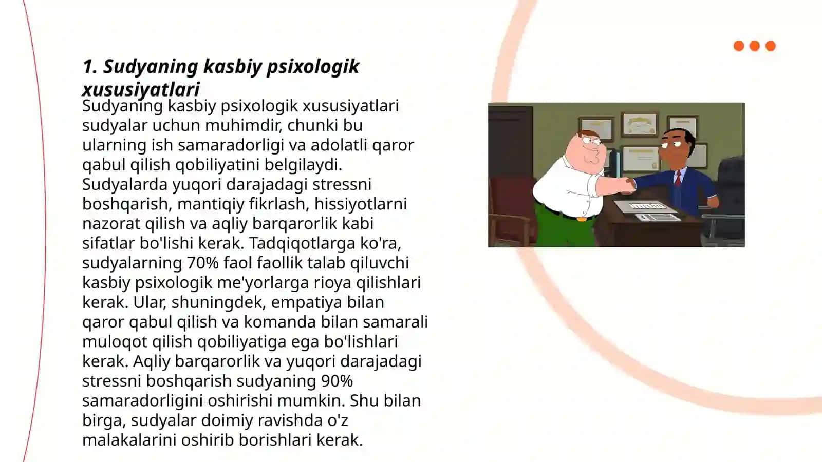 Sudya, davlat prokurori va advokatning kasbiy psixologik xususiyatlari 3