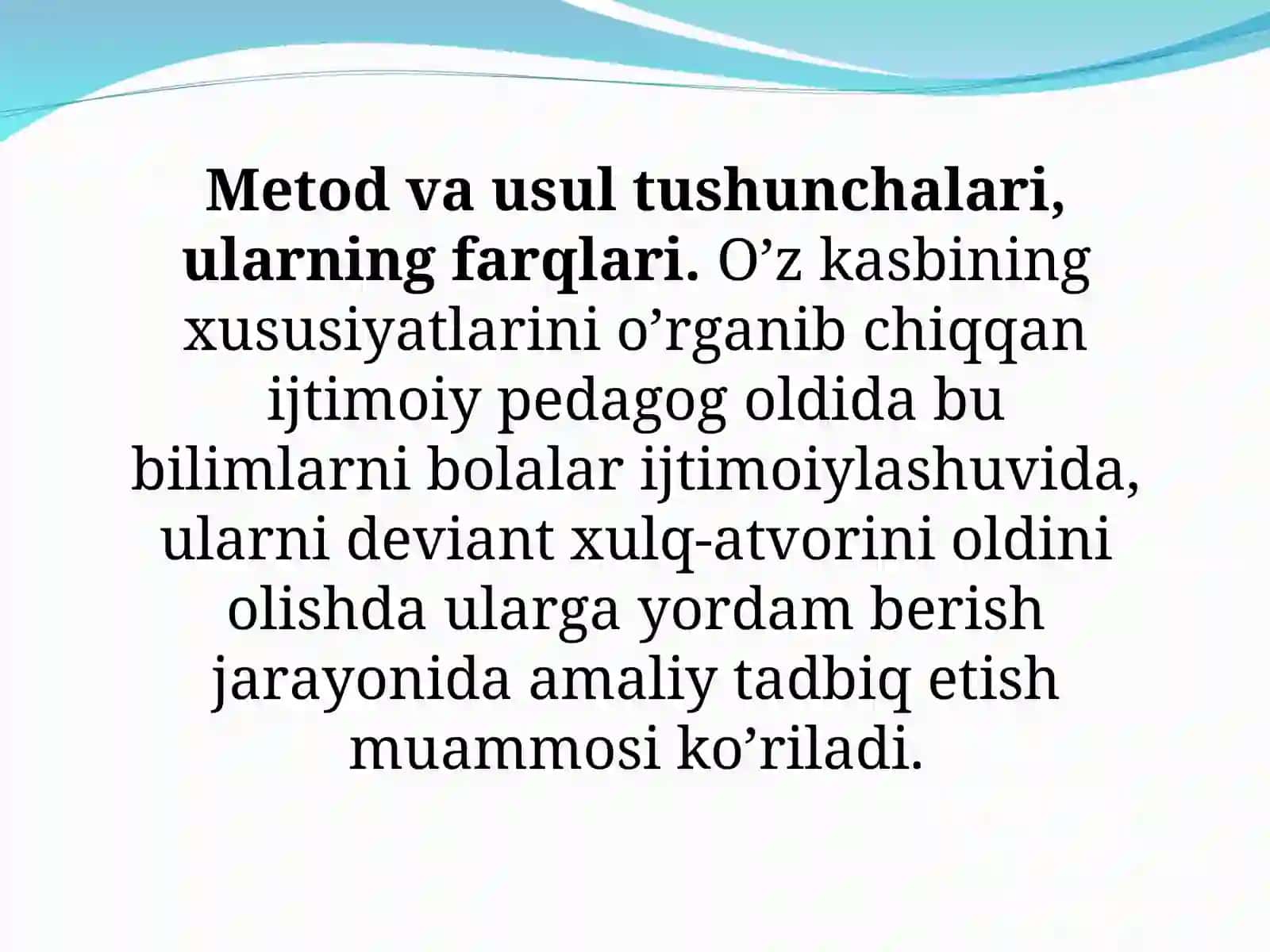 Metod va usul tushunchalari, ularning farqlari 3