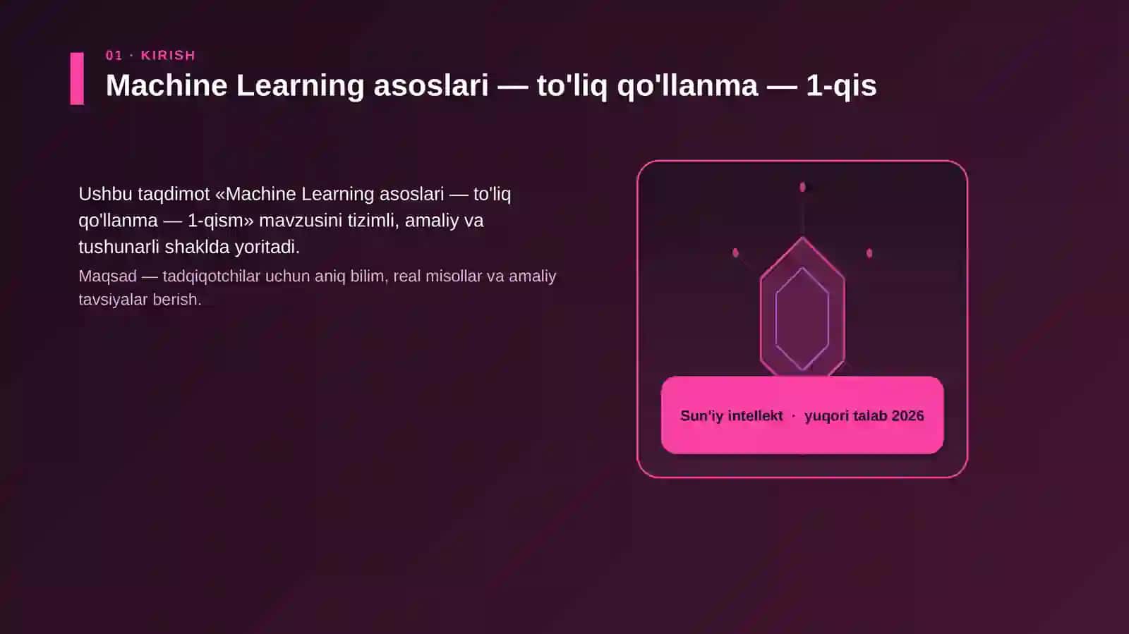 Machine Learning asoslari - to'liq qo'llanma - 1-qism 3
